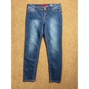 Bongo Denim Jeans Juniors Skinny Dark Wash Stretch Casual Pants Size 15